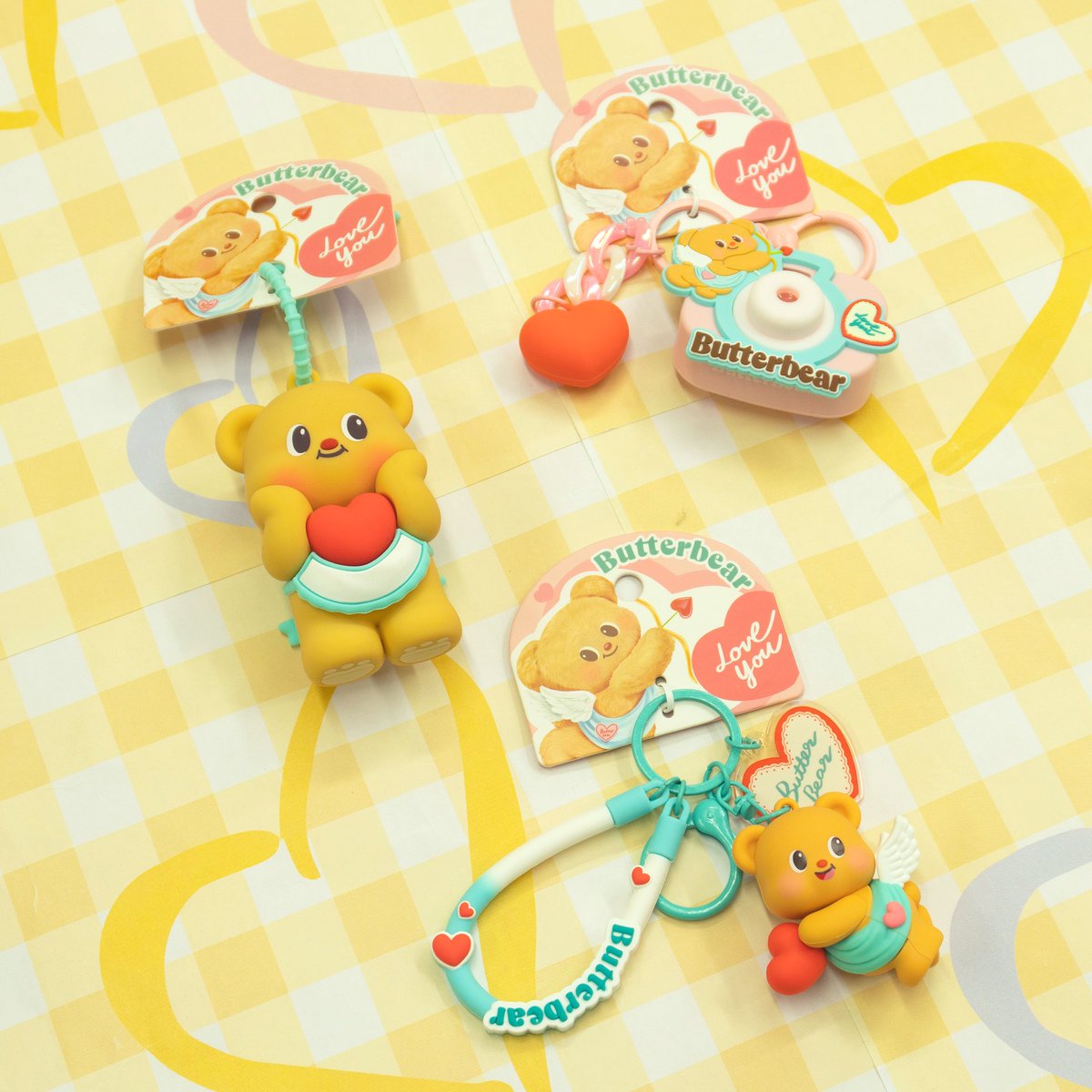 新作Butterbear バターベア キーホルダー 誕生日　2点セット タイ限定Butterbear バターベア キーホルダー 2点セット