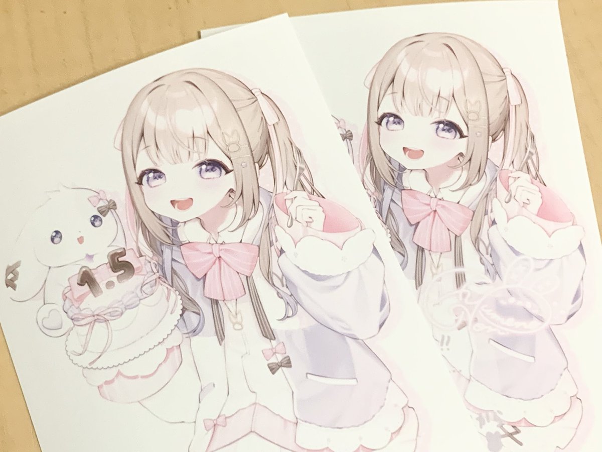 のんちゃんの1.5周年記念ネットプリント印刷してきたよ〜！！！
#夢兎のん