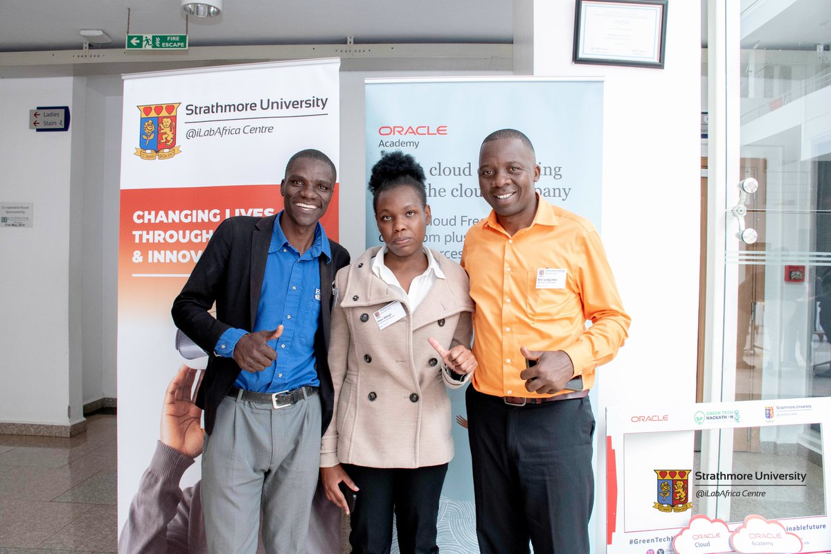 iLabAfrica's tweet photo. Team presents EcoGuard:
 A mobile &amp; web app that lets citizens report pollution, deforestation, floods, droughts &amp; wildlife threats in real time. Linked with agencies &amp; partners, it drives timely action while promoting tree planting &amp; conservation.

#GreenTechHackathon2025 https://t.co/KXBPWqYUx8