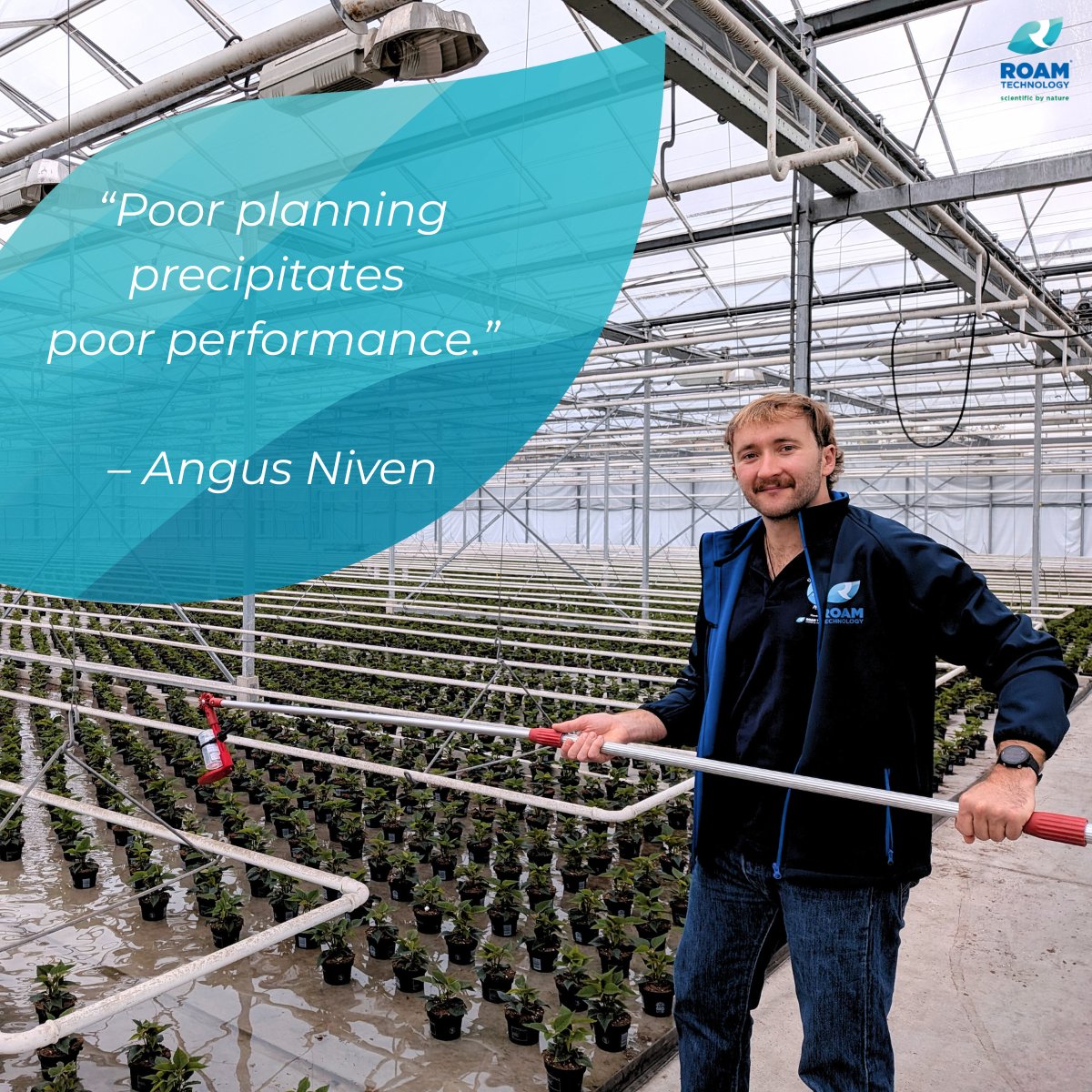 RoamTechnology's tweet image. We&apos;d like to introduce one of the newest members of our Roam family, Angus Niven! 

Experience in greenhouses, high tech vertical farming and vegetable breeding has taught him to marry the &apos;green thumb&apos; philosophy with data driven growing coupled with a business powered mindset.