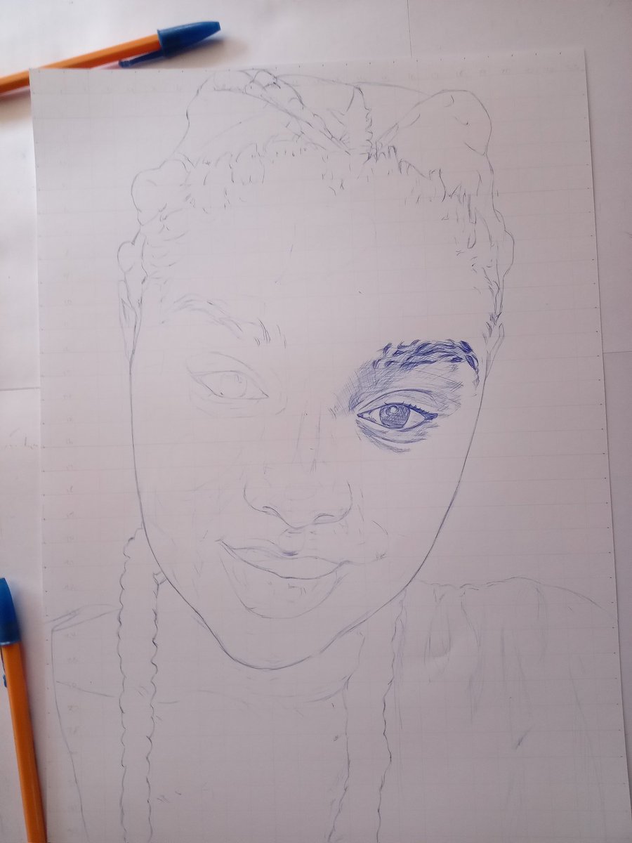 #iSKETCHjonas ball pen portraits