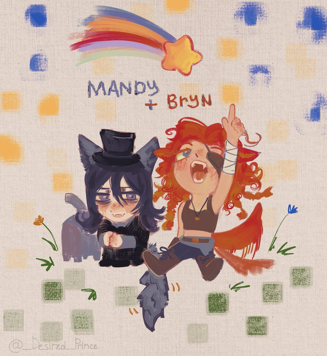 _Desired_Prince's tweet image. Gray wolf and red mountain wolf
#IdentityV #IDV #Lanternist #AmandaGaddis #BrynhildrVilulf