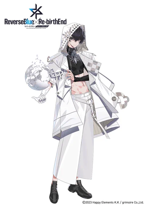 【リバースブルー×リバースエンド】 にて 『クロ』 キャラクターデザイン&イラストを担当しました! #リバースブルーxリバースエンド #リバxリバ