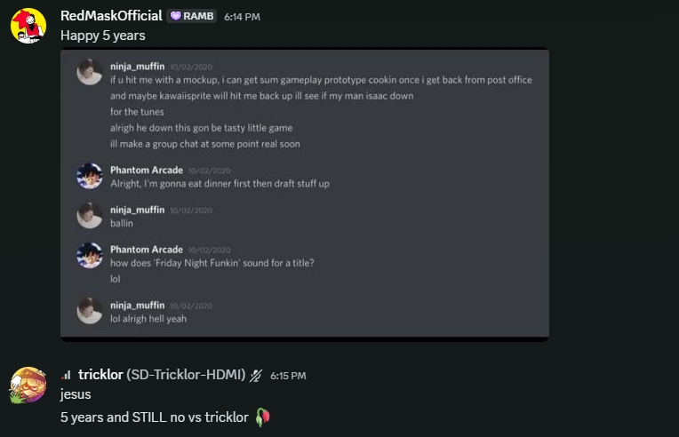 Tricklord420's tweet photo. the state of vs tricklor rn

but we're very close to the end of our development hell, we have a new team, progress being made, my motivation is back, y'all gettin this mod and we're makin the front page, if we don't imma crash out bc this has taken 4 years https://t.co/B3ZesC7V7z