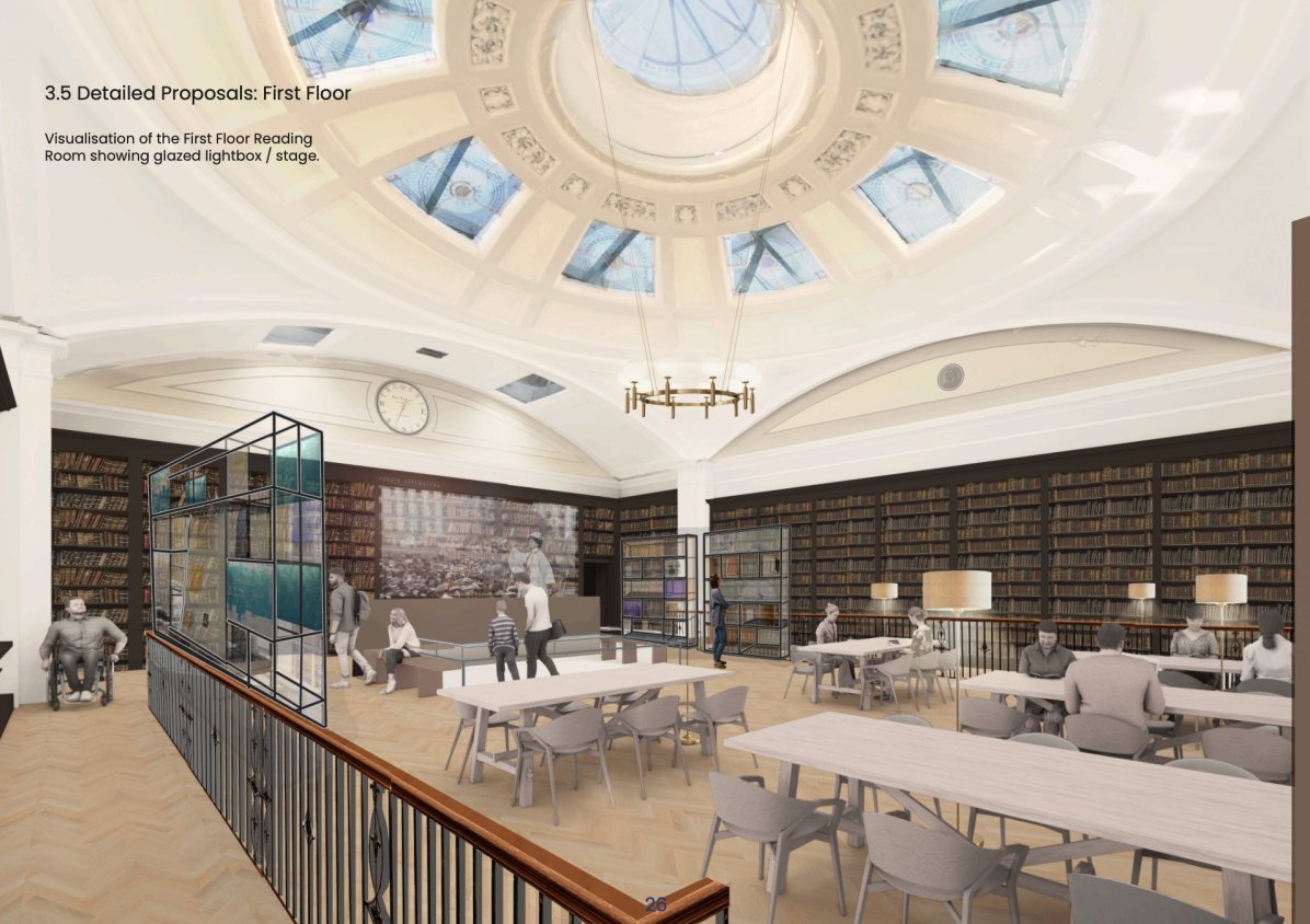 ThePortico's tweet image. Drum roll, please....

We couldn&apos;t be more excited to share that historic transformation plans for The Portico Library have been submitted to Manchester City Council...