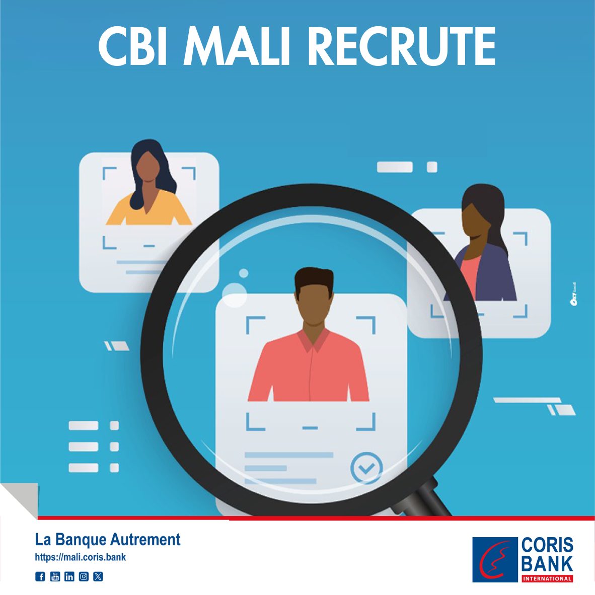 corisbankml's tweet photo. Nous recrutons 𝟎𝟏 𝐂𝐡𝐚𝐫𝐠𝐞́(𝐞) 𝐝’𝐀𝐟𝐟𝐚𝐢𝐫𝐞𝐬 𝐂𝐥𝐢𝐞𝐧𝐭𝐞̀𝐥𝐞 𝐈𝐧𝐬𝐭𝐢𝐭𝐮𝐭𝐢𝐨𝐧𝐧𝐞𝐥𝐥𝐞
Cliquez sur ce lien pour plus de détails 👉https://t.co/KJ1p4gbRty https://t.co/rTL34t2XGb