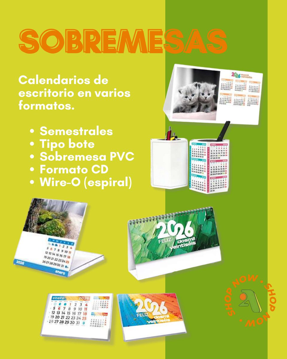 2APromociones's tweet photo. ¡Encarga tus #CalendariosPromocionales en @2APromociones !📆😉De sobremesa, pared, bolsillo, laminas.. ¡Elige el modelo q mejor se adapte a tu marca y personalízalo!🔝

Tu empresa presente los 365 días del año🧡💚

📆Catálogo #Calendarios➡️https://t.co/4XGvlRzMNd

#Leonesp https://t.co/64leB2J4Ur