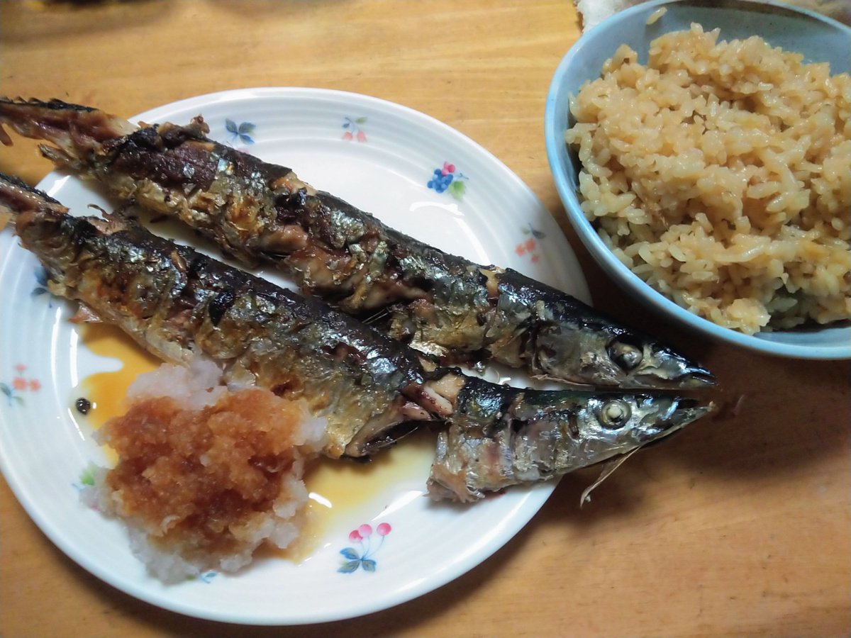 retrock_'s tweet photo. サンマ安くなってたから食べたよ😋🐟
前は細いのにめっちゃ高かったけど、今回のサンマは大きくて安いし美味かった🤤✨

#秋刀魚　#さんま　#料理　#写真 https://t.co/xUr4CqMpSu