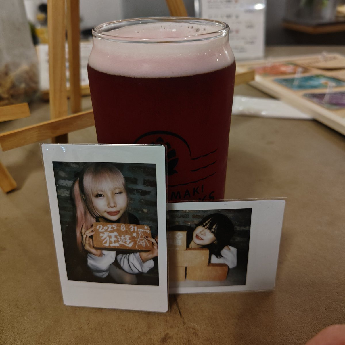 FighterCoolish's tweet photo. いつものクラフトビールの店で🍺
ブルーベリーサワー＆DARKLAGER✨
#HOPWORKS #石巻クラフトビール https://t.co/Ux0TYzTSDw