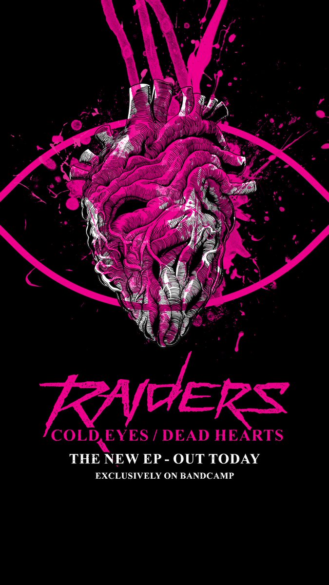 raidersbanduk's tweet photo. COLD EYES / DEAD HEARTS EP OUT TODAY.

https://t.co/7o9G5pJhIR https://t.co/mvmCT26YBm