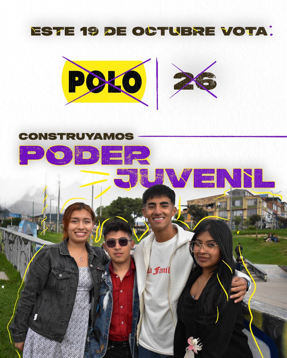 Este 19 de octubre las juventudes de Usme tendremos la oportunidad de elegir y construir juntxs poder popular 🔥

¡Recuerda que tu voto también vale! 

Cada esfuerzo suma en esta candidatura colectiva 💛.