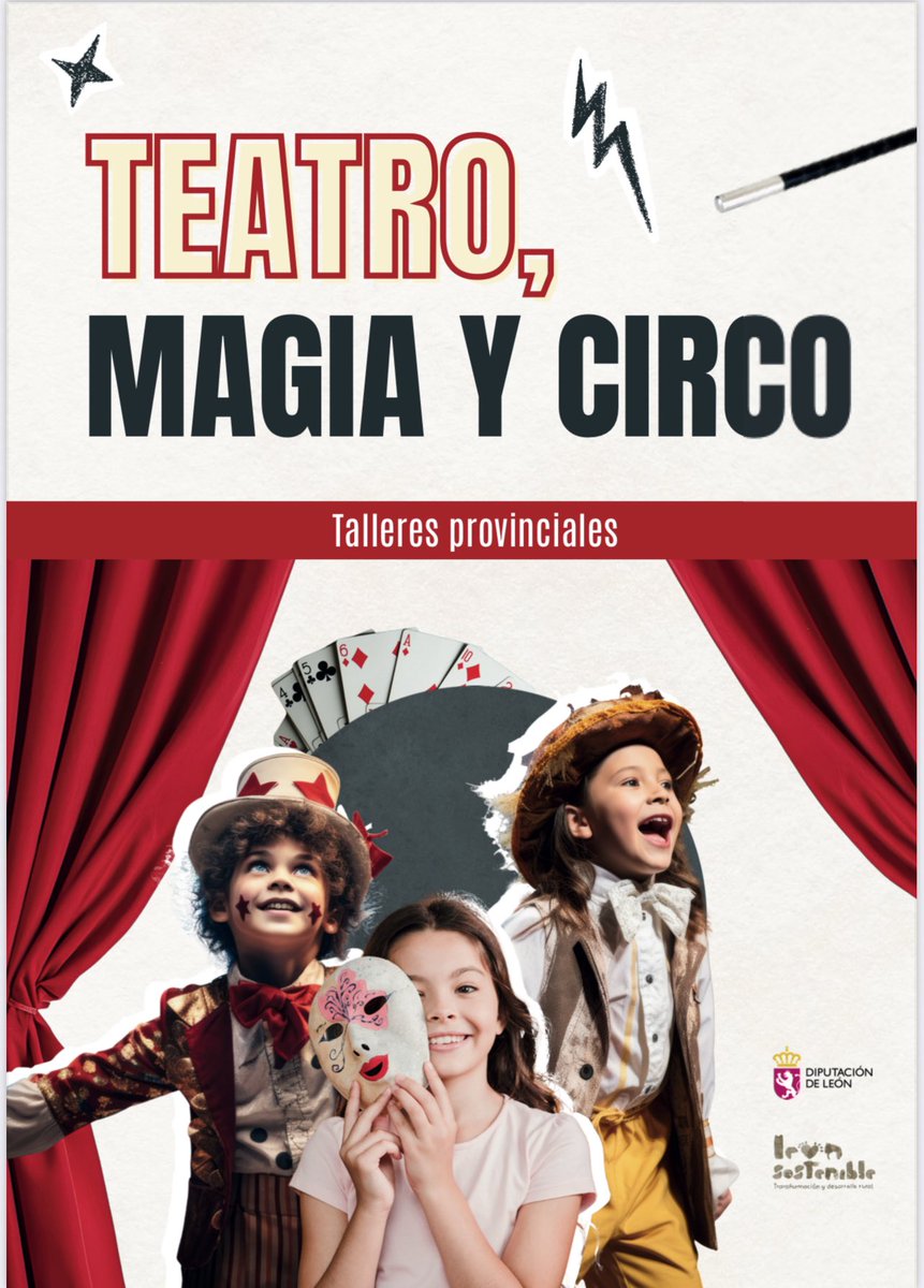🎭🪄Talleres provinciales de teatro, magia y circo 35ª edición, 2025/2026.

ℹ️ Más información: valenciadedonjuan.es/eventos/taller…