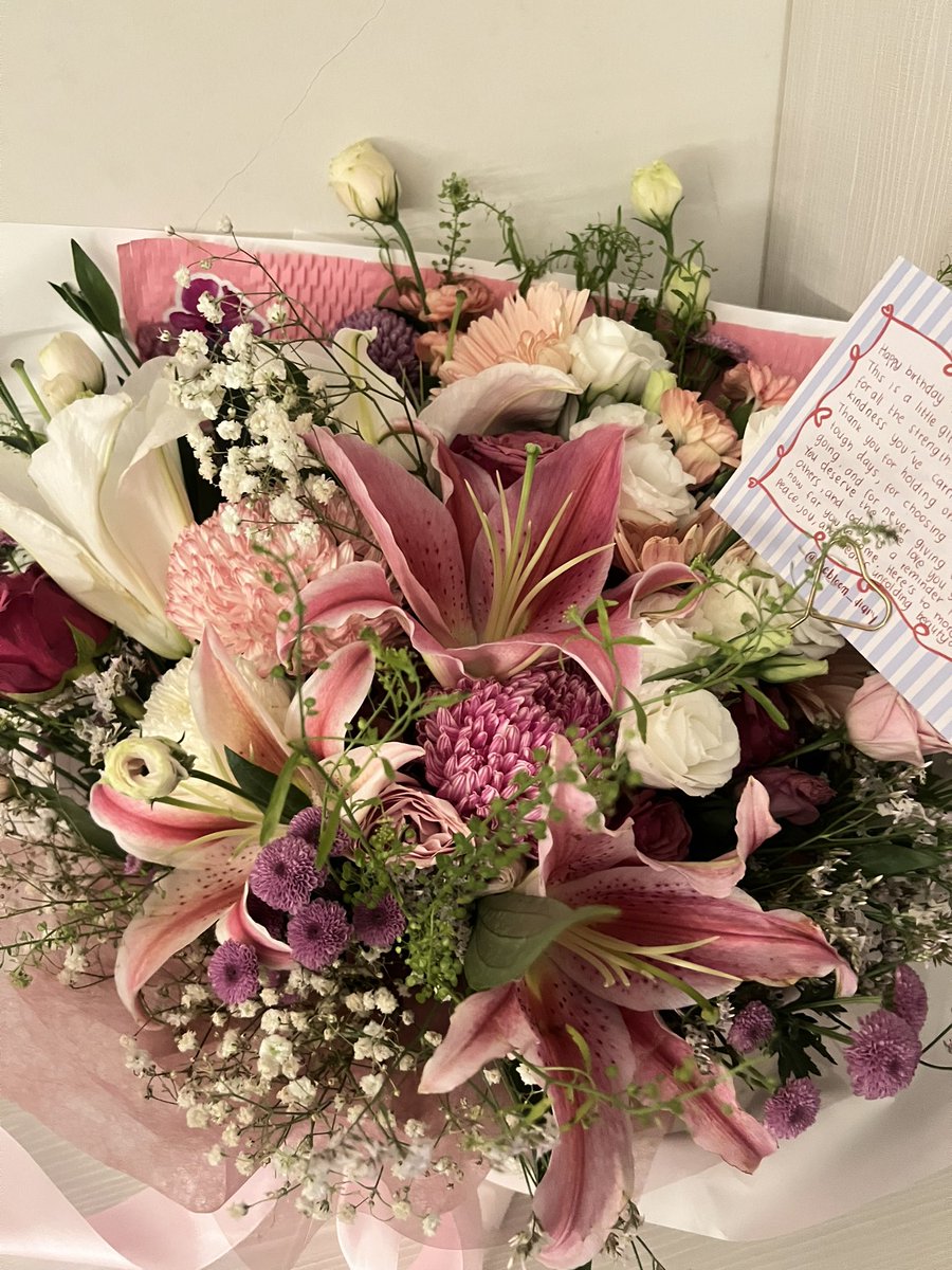 Lilly putih + pink! #diarybunga