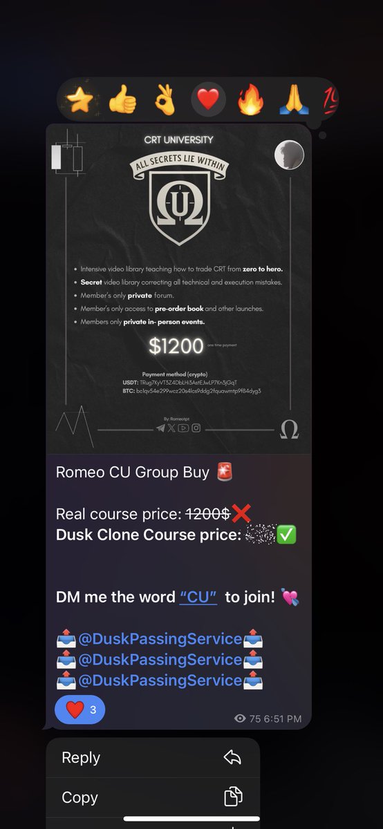 fundedacc's tweet image. Romeo makes a course🤷🏻‍♂️
Dusk leaks it 🤷🏻‍♂️

CU new course by Romeo is now available for Group buy✅✅✅

1200$? NO! ❌
69$? YES! ✅

t.me/duskpassingser…

thats the tweet 🤝🏼