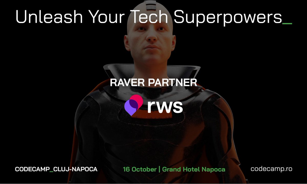 Codecampro's tweet image. Thrilled to welcome RWS Group as a Raver Partner at Codecamp_Cluj-Napoca 2025: codecamp.ro/conferences/co…!
RWS is a global content solutions company, powered by technology and human expertise.