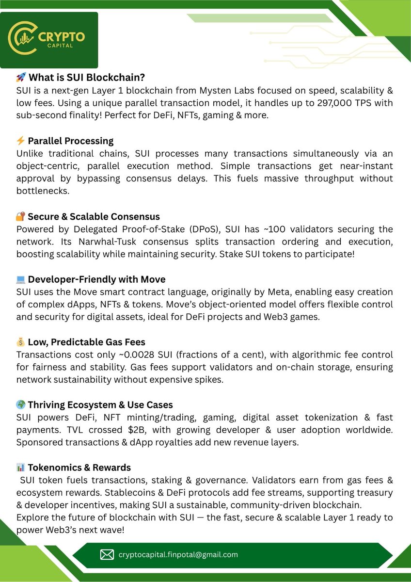CryptoCapitalll's tweet photo. #SUI #Blockchain #Web3 #Tokenomics #Staking #DeFi #NFTs #Gaming #LowFees #CryptoPayments #MoveLang #SmartContracts #DPoS #SUI #CryptoTech https://t.co/SK2zOMmWEQ