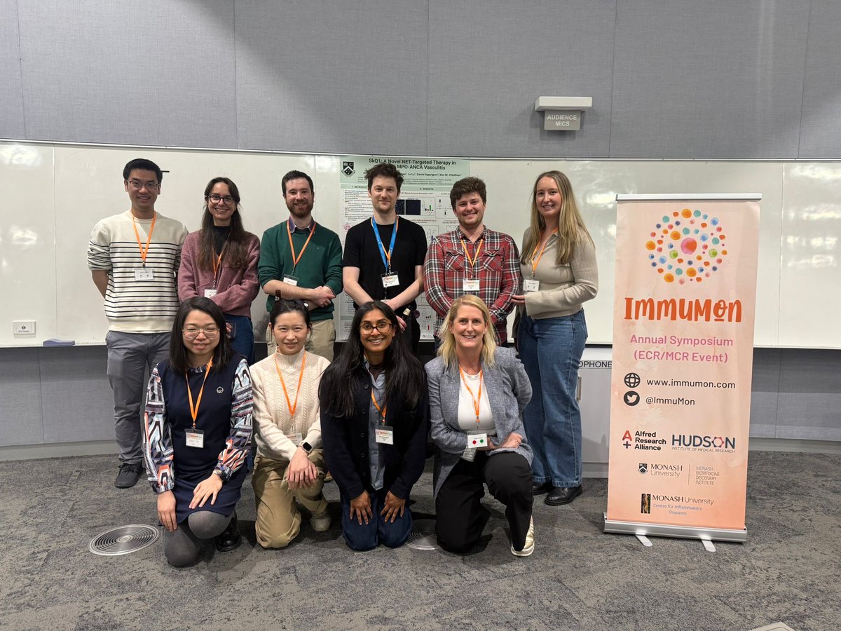 ImmuMon's tweet photo. Huge thanks to co-chairs Jessica Runting &amp; Cameron Bastow for making the largest ImmuMon a success! 🌟
Grateful to the committee &amp; amazing volunteers. 👏

Excited for next year’s ImmuMon, chaired by Christy Ying at the Alfred — see you all there! #ImmuMon2025 #TeamWork https://t.co/3k72ImQ6U8
