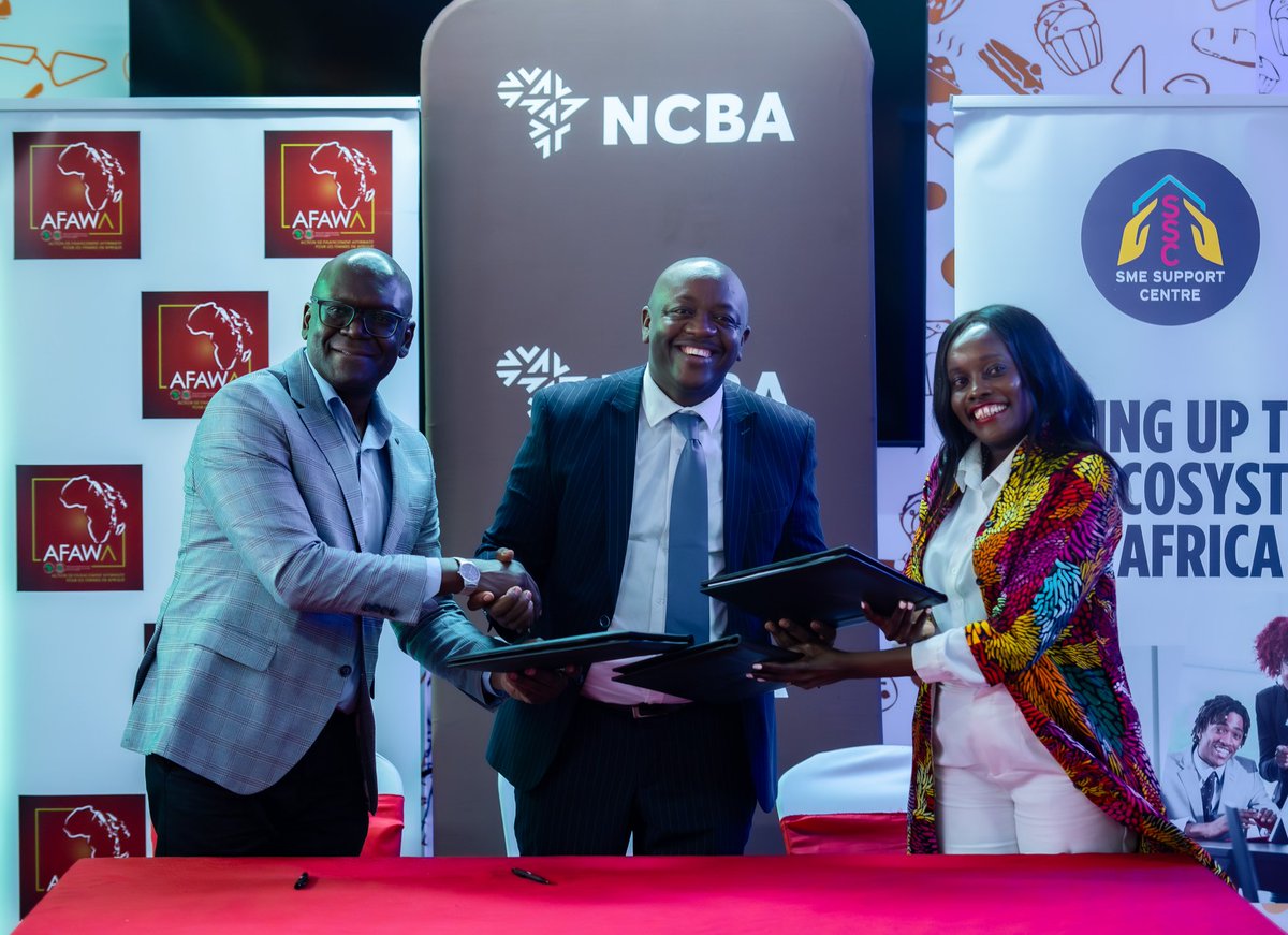 bevalynekwambo3's tweet image. NCBA, in partnership with @AGF_Africa, @AfDB_Group&apos;s AFAWA, @UngaGroup &amp;amp; @SMESupportCtr,  has launched the WSMEs Acceleration Program

The 1st cohort supports 38 women-led SMEs in the agri-food sector with access to finance, skills &amp;amp; markets #GoForlt