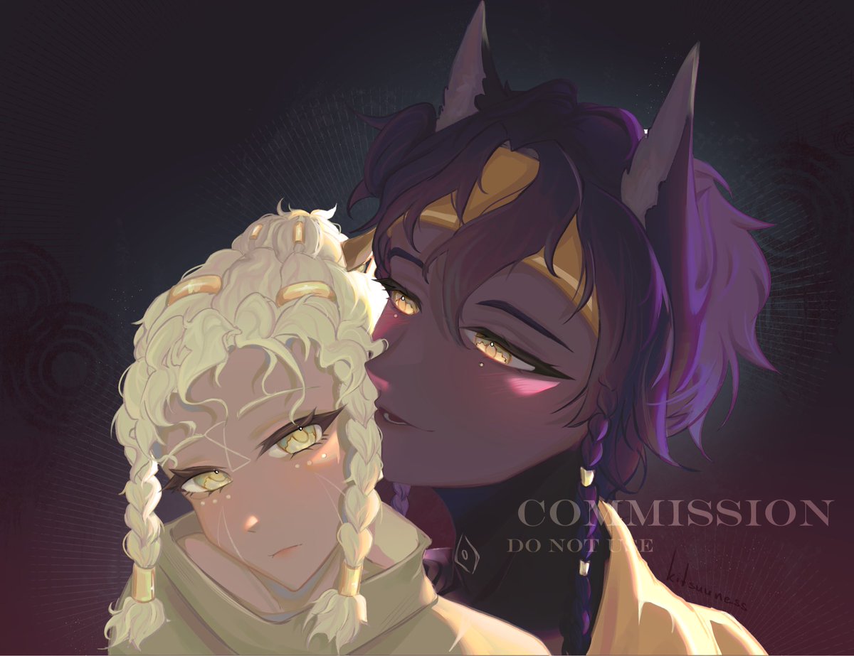 Pretty couple &lt;3 #ArtCommission
