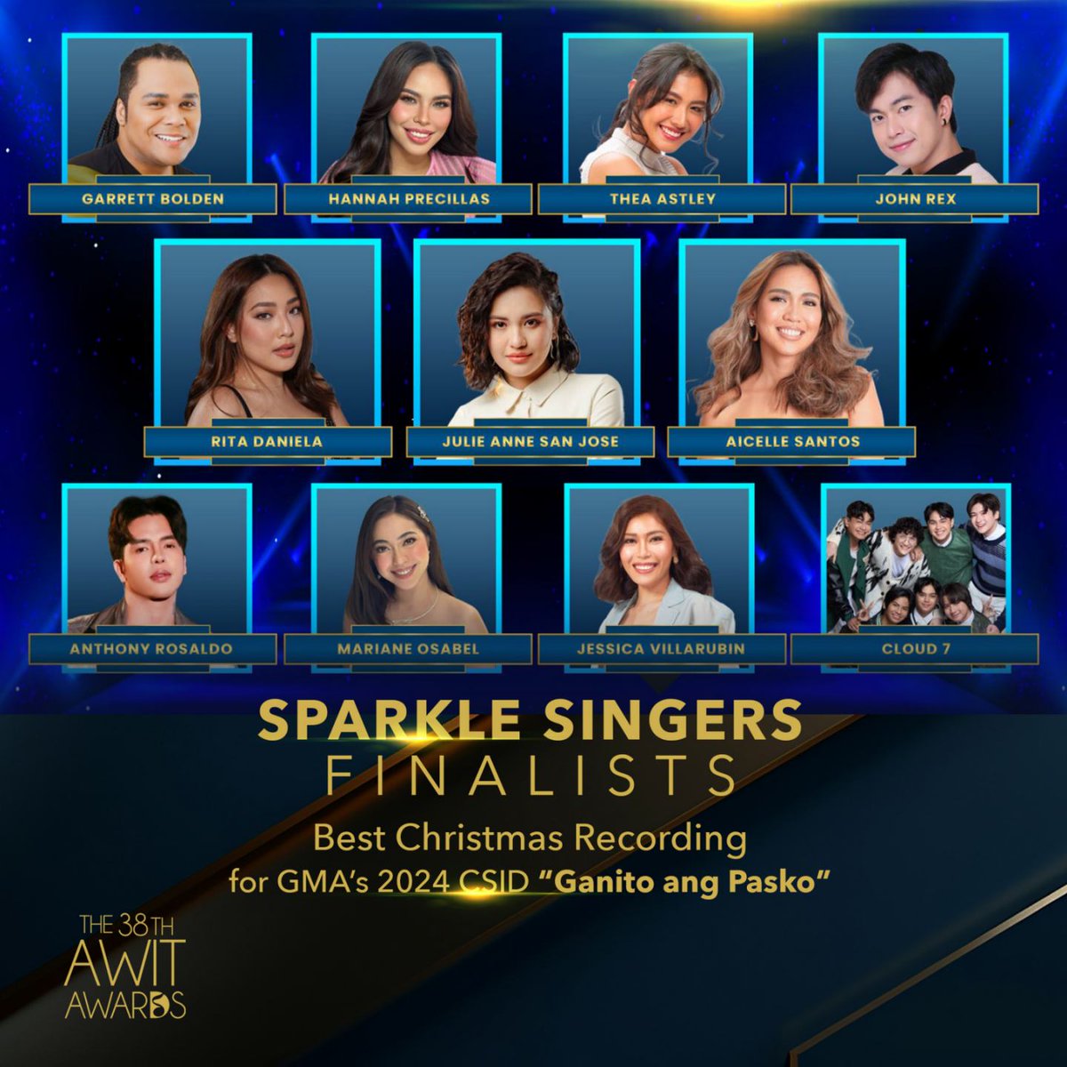 Congratulations to The 38th Awit Awards Finalists from GMA Playlist! 🥰 

#38thAwitAwards
