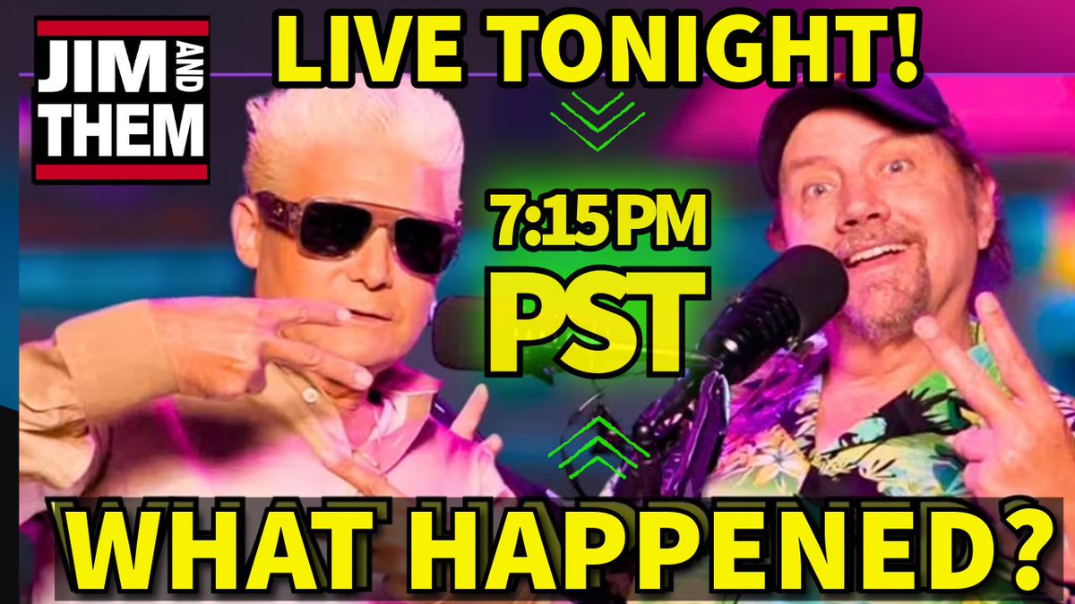 Octavia_FemAnon's tweet photo. ITS JIM AND THEM FRIDAY! THE GUYS WILL BE LIVE TONIGHT @ 7:15PM PST AND YOU KNOW WE WILL ALL BE RIGHT THERE WITH THEM IN THE CHAT! 

ITS GOING TO BE A GREAT SHOW UR DEFINITELY GONNA WANNA SEE THIS! ITS THE FRI NIGHT JAT STREAM COME PARTY WITH US! #CREEPYCOREYWEEN #OSAMNA #GOTHARD #MARBYS #DWTS #TRTM 

@MaxxyDLuffy327
@Cocobaunz
@Emich23JATEP 

https://t.co/RW3JhPiMix