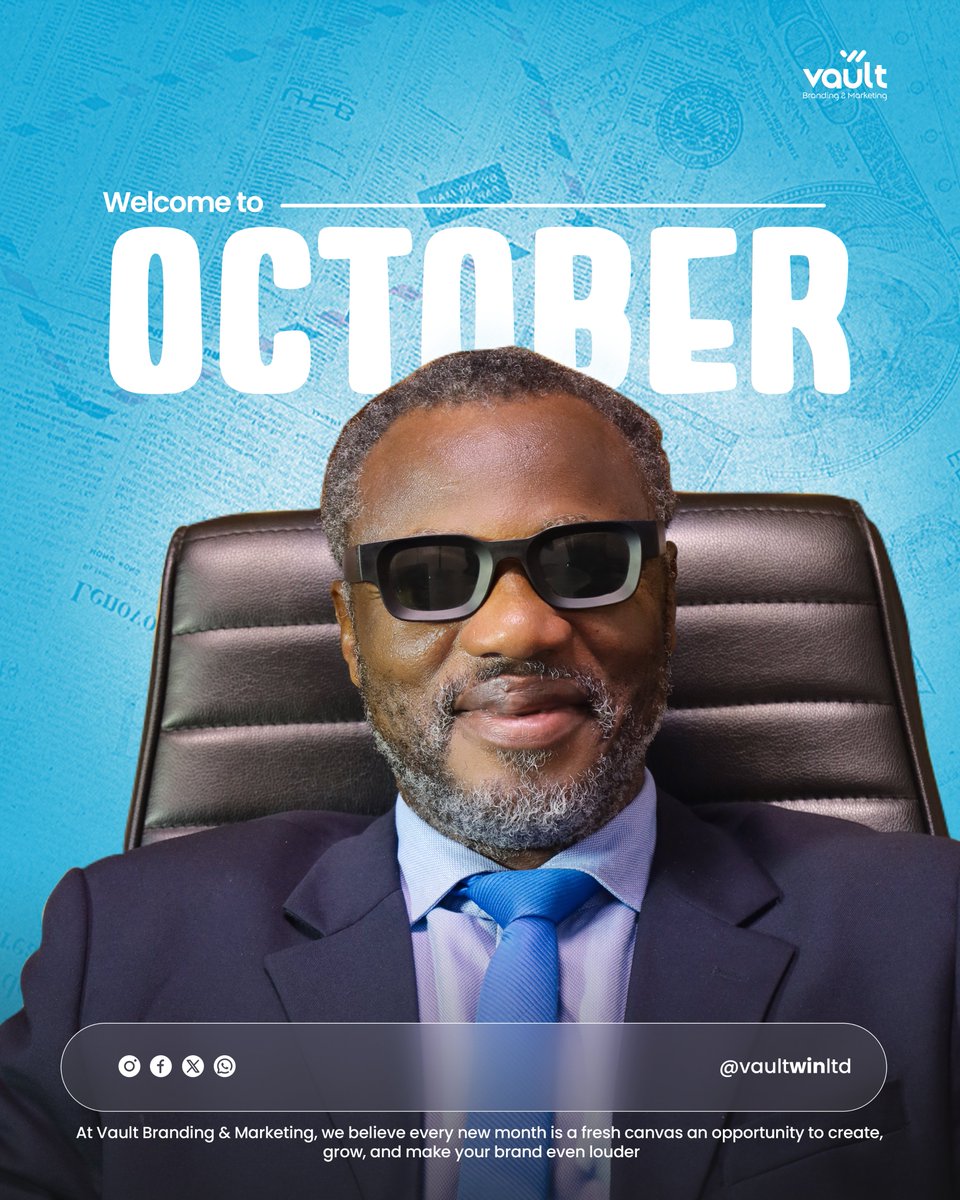 vaultwinltd's tweet photo. Happy New Month
At Vault Branding &amp; Marketing, we see every new month as a chance to create fresh opportunities and move brands closer to their goals.
.
#vaultbrandingandmarketing https://t.co/szAolMBY4f