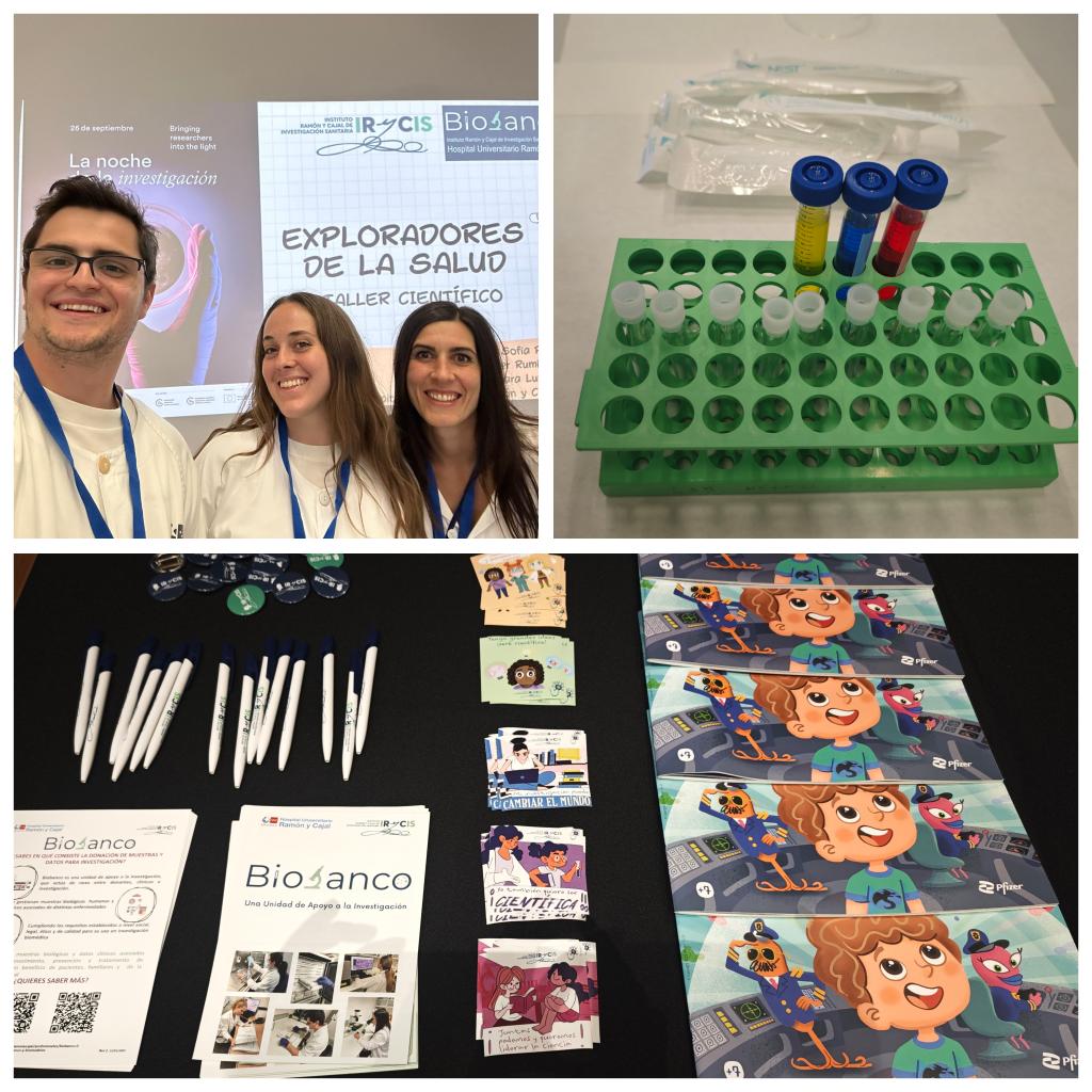 📣📣 <a href="/BB_HURYC_IRYCIS/">Biobanco Hospital Ramón y Cajal - IRYCIS</a> estuvo en <a href="/CaixaForum/">CaixaForum</a>, haciendo un taller científico 🧪🧫🔬 en la #NocheEuropeaDeLaInvestigacion 🔝🔝
Un placer poder participar en este tipo de iniciativas para acercar la ciencia a los más pequeños 👩🏻‍🔬
#IRYCIS
#DeLaUniónNaceLaCiencia
<a href="/PNBB_ISCIII/">Platform ISCIII Biomodels and Biobanks</a>