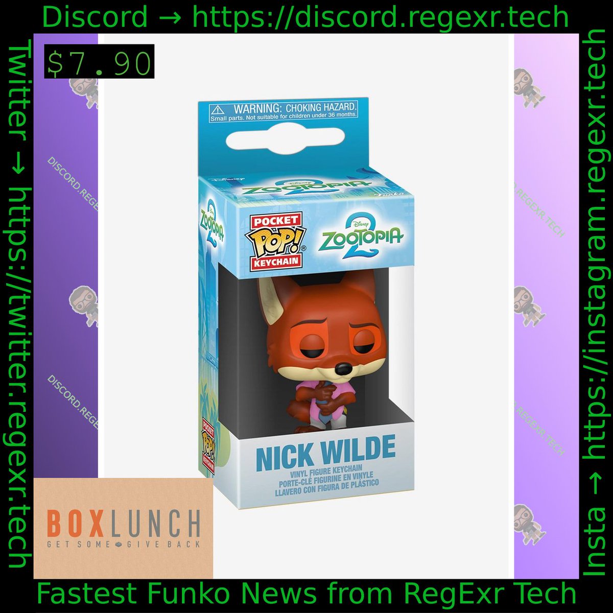 FunkoBoxLunch's tweet image. #funko Pocket Zootopia 2 Nick Wilde Keychain - BoxLunch
Link->dpbolvw.net/click-8743465-…
10:41:03 2025-10-03 UTC