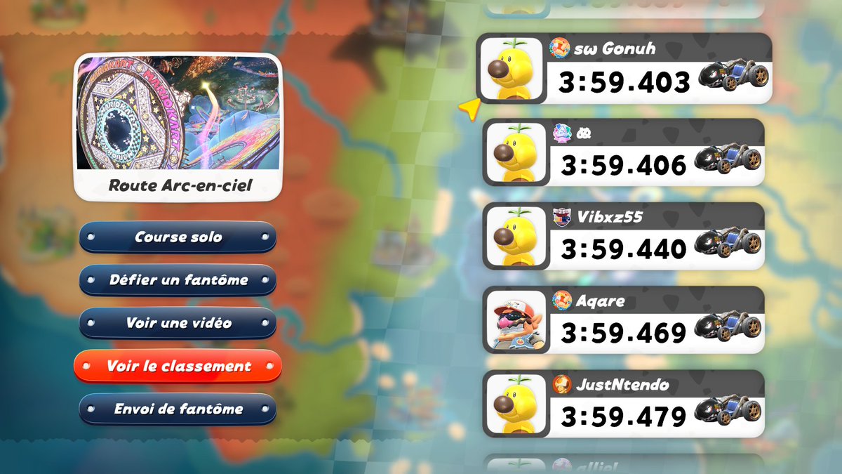 RothMathieu's tweet image. Thx to @papa_ours_jr for teaching me this track a bit, especially s4!

Very proud of this run! Track is insane! 
Bs barely give me 3:58!
4th FR + proof for Gonuh 5th FR (2nd screen)!