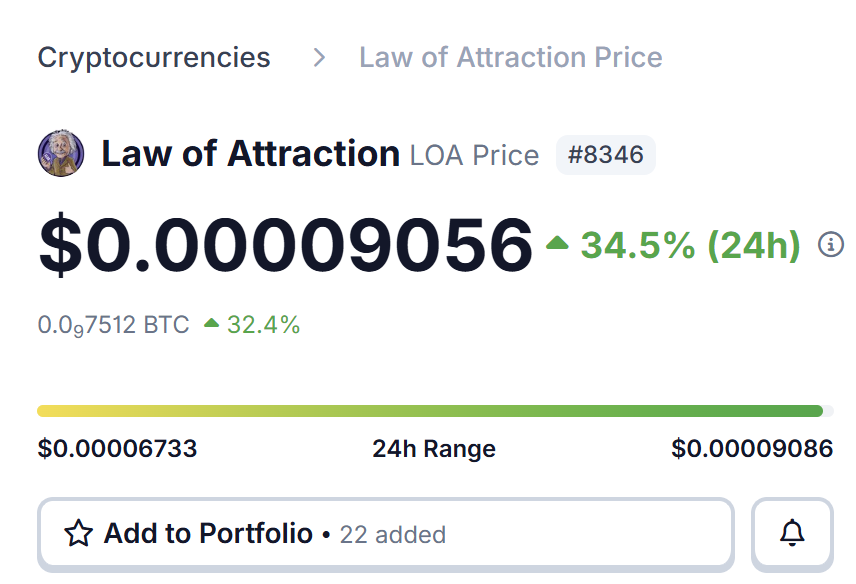 The Law of Attraction Coin tweet media