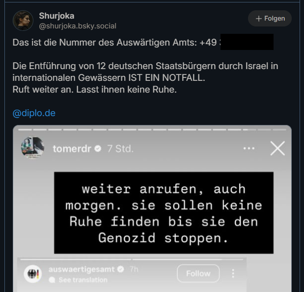 MortMcNamara's tweet image. Notrufnummern blockieren, ist eine ganz tolle Sache. Was interessieren einen andere Menschen, die evtl. Hilfe benötigen? Schließlich hat niemand mitbekommen, dass da ein paar Idioten Richtung Gaza geschippert sind 🙄

#Shurjoka und ihr letzter #FlyingMonkey