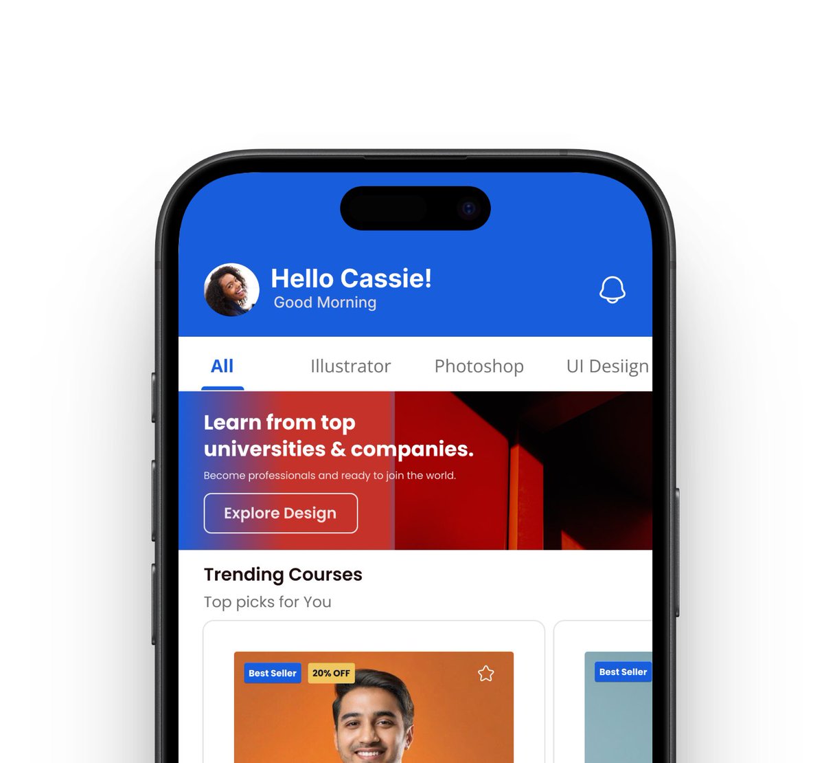 Amybeke00's tweet image. UI exploration for an E-learning App ✨

#elearning #mobileapp #uiux