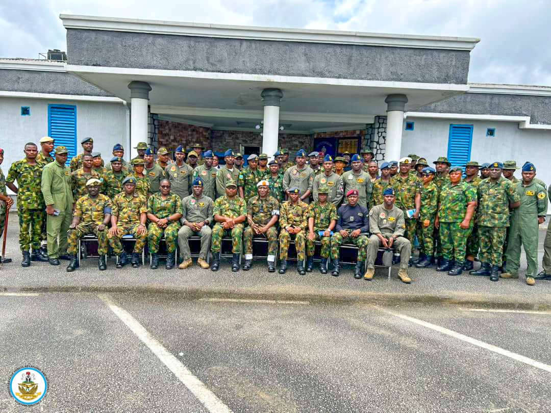NigAirForce's tweet photo. NAF URGES PERSONNEL TO STAND FIRM AGAINST CROSS-BORDER SMUGGLING

In an effort to strengthen national security and protect Nigeria’s economic interests, the Nigerian Air Force (NAF) has intensified its internal campaign against cross-border smuggling with a sensitization lecture for personnel of NAF Base Port Harcourt. Representing the Chief of the Air Staff (CAS), Air Marshal Hasan Bala Abubakar, the Air Provost Marshal, Air Vice Marshal Jibrin Usman, reaffirmed the Service’s zero tolerance for indiscipline and misconduct, stressing that smuggling undermines the economy, fuels insecurity, and erodes public trust.

The lecture, themed “The Effects of Cross-Border Smuggling and its Impact on National Security and the Image of the NAF,” highlighted the dangers of illicit activities such as oil bunkering, arms trafficking, and contraband trade, which sustain criminal networks and finance terrorism. AVM Usman cautioned that any NAF personnel found complicit would be betraying the uniform and the values it represents, while urging personnel in the Niger Delta region to remain vigilant and uphold professionalism.

The sensitization aligns with one of the CAS’s command philosophy pillars: “Deliberate Training and Mission-Oriented Force Development.” It concluded with a symbolic tree-planting exercise, underscoring NAF’s dual commitment to national security and environmental stewardship.

#NAFforNationalSecurity #SayNoToSmuggling #NAFProfessionalism #MissionOrientedDevelopment #SecureNigeria