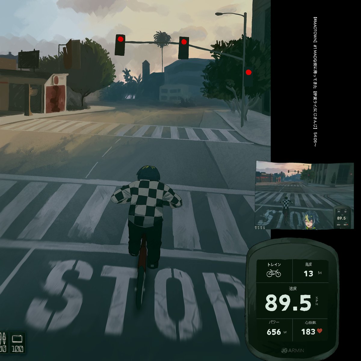 MADTOWN 1日目　自転車で爆走する伊波ライ