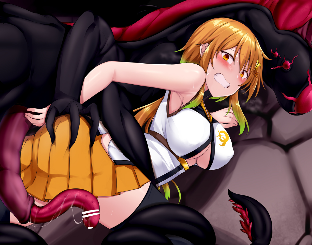 別世界で「ユガミ」と呼称されている魔物に襲われ、繁殖の足掛かりにされてしまった優姫。魔物の精液で子宮が浸食され、簡単に魔物の仔を宿すようにされた優姫は彼らの母体第一号としてその豊満な身体を弄ばれてしまうのだった。 