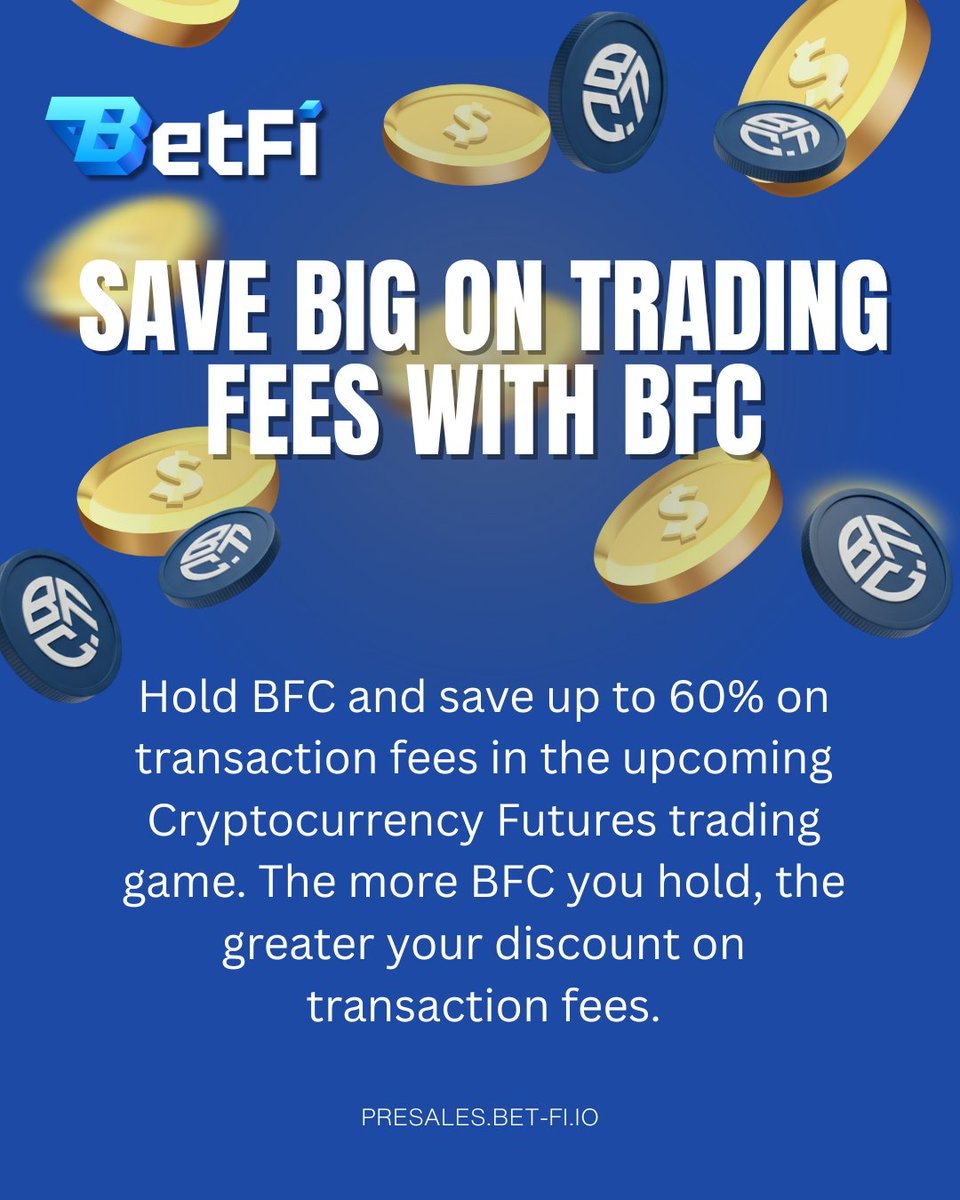 Save big with BFC!

Hold BFC → up to 60% discount on trading fees in our Futures trading game. 🚀

👉 presales.bet-fi.io
👉 presales.bet-fi.io/socials
📖 whitepaper.bet-fi.io