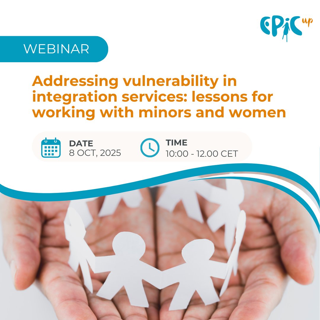 How can migrant integration services better support unaccompanied minors &amp; women?🌍💬

Join our upcoming webinar on 8 Oct, 10:00–12:00 CEST to share lessons &amp; solutions from across Europe

🔗events.teams.microsoft.com/event/01eee472… #migration #socialinclusion