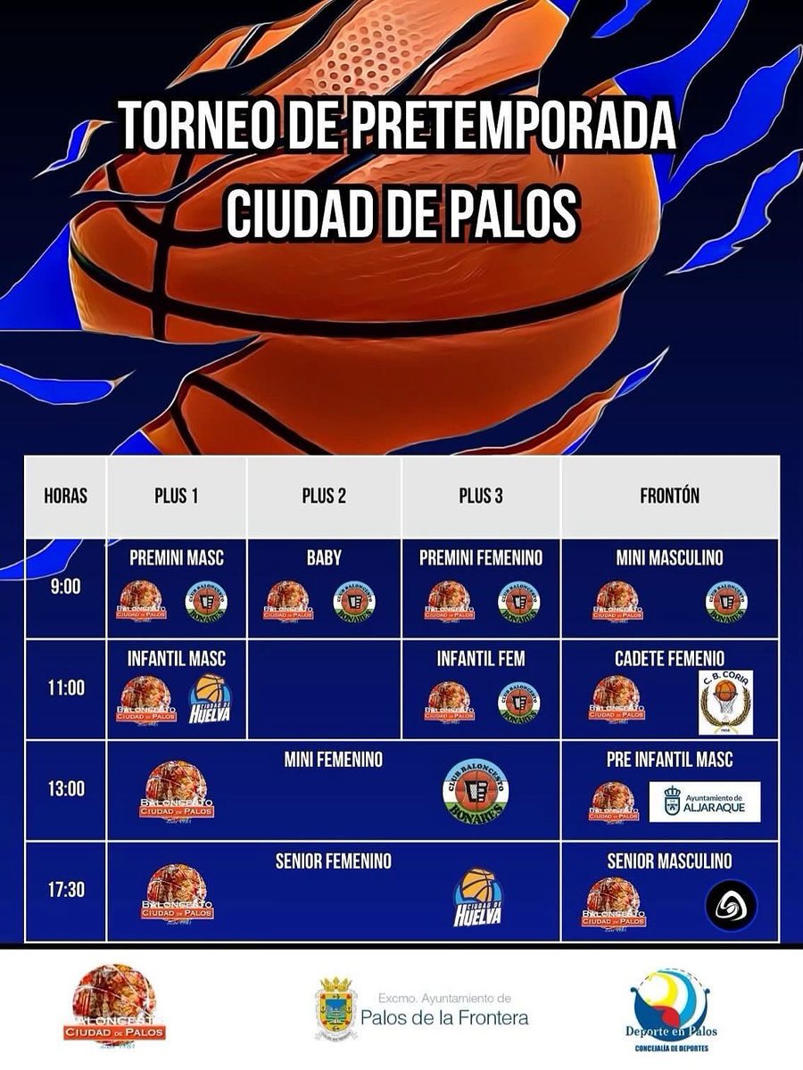 CBBonares's tweet photo. Mañana nos desplazamos con seis equipos a Mazagón donde estaremos en la #presentación del @cbmazagon y seis equipos a Palos, en el Torneo de #pretemporada del @ciudaddepalos .Nuestros equipos disfrutarán de una mañana llena de baloncesto.
Gracias por la invitación!!!
#CBB🏀🩵🤍💚 https://t.co/sZ8kaeW8h8