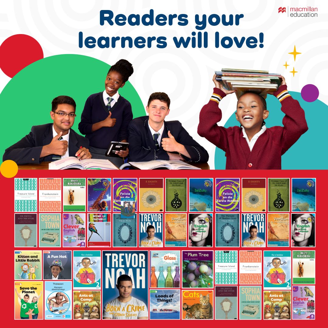 Just 7 days to go until the 20th Annual #LITASA Conference!
Excited to welcome Macmillan SA as an exhibitor 🎉
From CAPS-approved readers to classroom favourites, they’ve got what your learners will love!
Explore more: tinyurl.com/4n4v8x28
#LiteracyMatters #ClassroomReads