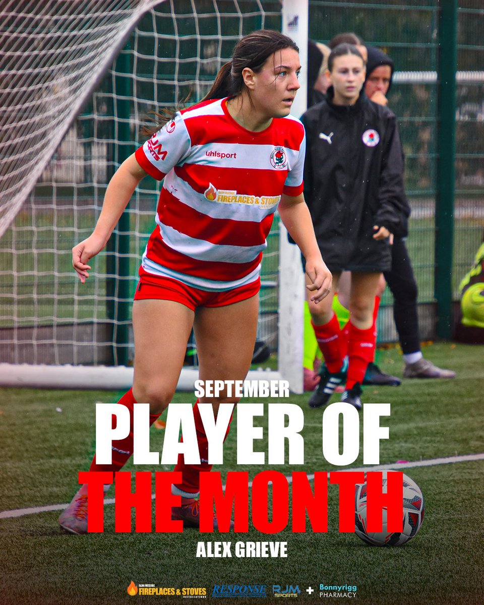 BonnyriggLadies's tweet photo. You have chosen @lexigrieve as your 𝓟𝓵𝓪𝔂𝓮𝓻 𝓸𝓯 𝓣𝓱𝓮 𝓜𝓸𝓷𝓽𝓱 for September

Well done Alex 👏🏻

Alex is sponsored by JoLi &amp; Sylvia Grieve 🤝🏻 https://t.co/gRS3j4MAX9
