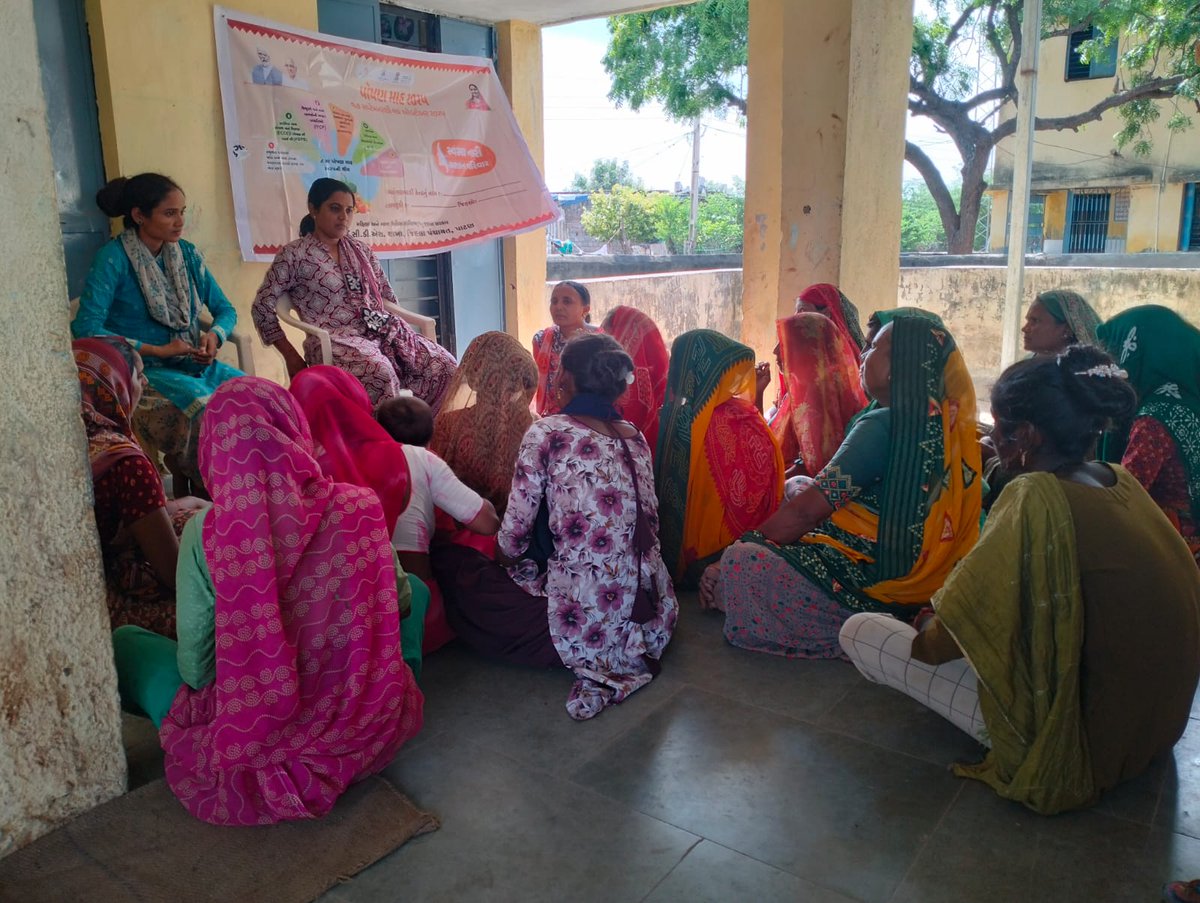 આજ રોજ પોષણ માસ - ૨૦૨૫ અંતર્ગત આઈ.સી.ડી.એસ. ઘટક-સમીની આંગણવાડીઓમાં  લાભાર્થિઓ તેમજ પુરુષ સહભાગીતા સાથે પોષણ સપથ લેવડાવવામાં આવ્યા તેમજ વાલીઓ સાથે IYCF ના વિષય પર ક્ષમતાવર્ધન વર્કશોપનુ આયોજન કરવામાં આવ્યુ.. <a href="/WCDGujarat/">Women & Child Development, Govt of Gujarat</a> <a href="/DDOPatan1/">DDO Patan</a> <a href="/icdspatan/">ICDS PO PATAN</a> <a href="/CollectorPatan/">Collector Patan</a>