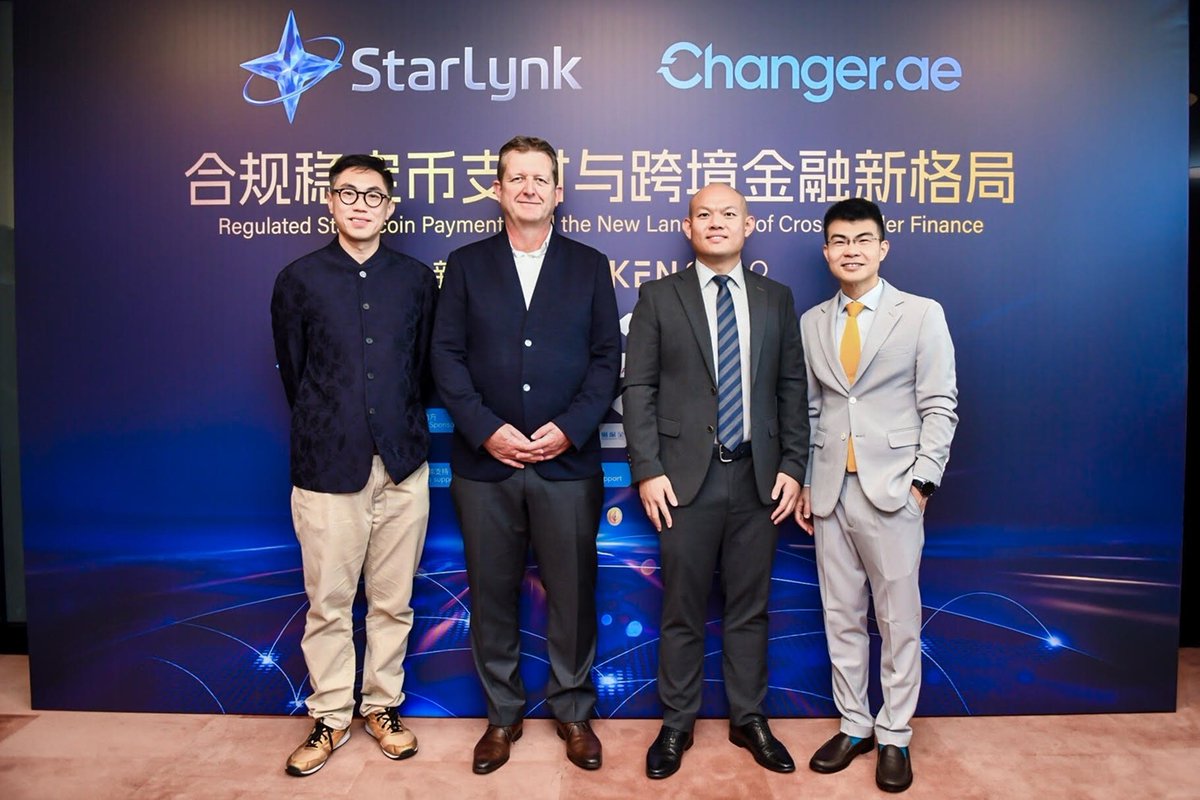 larissa74leb's tweet photo. UAE ChangerAE, Starlynk and Quantoz expand global stablecoin payments @Changer_ae @Quantoz @starlynkRWA #blockchain #stablecoins #agreement #crossborderpayments #changerae #quantoz #UAE #MENA #Asia #starlynk
https://t.co/Xh7M8oRGIJ https://t.co/WdUEyQRCMH
