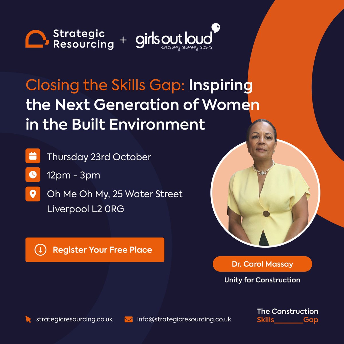 Delighted to support this free-to-attend lunch event by Black Capital Group, championing Girls Out Loud &amp; inspiring the next generation of women in construction &amp; property.

🎟️ Register: eventbrite.co.uk/e/inspiring-th…

#WomenInConstruction #GirlsOutLoud #Mentorship #FutureLeaders