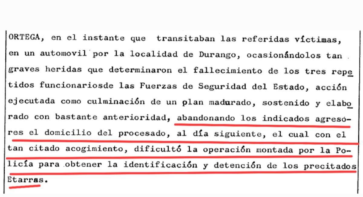 ConsuorF's tweet image. 3. ¡Están #impunes! A pesar de que se condenó a Jesús Trocaola Bascaran como encubridor a 6 años, escondió a los asesinos en su casa después de cometer el triple asesinato.

¿Nunca dijo quiénes fueron y encima le indultaron en 1986?
¿A esto lo llamáis justicia?
@PoderJudicialEs