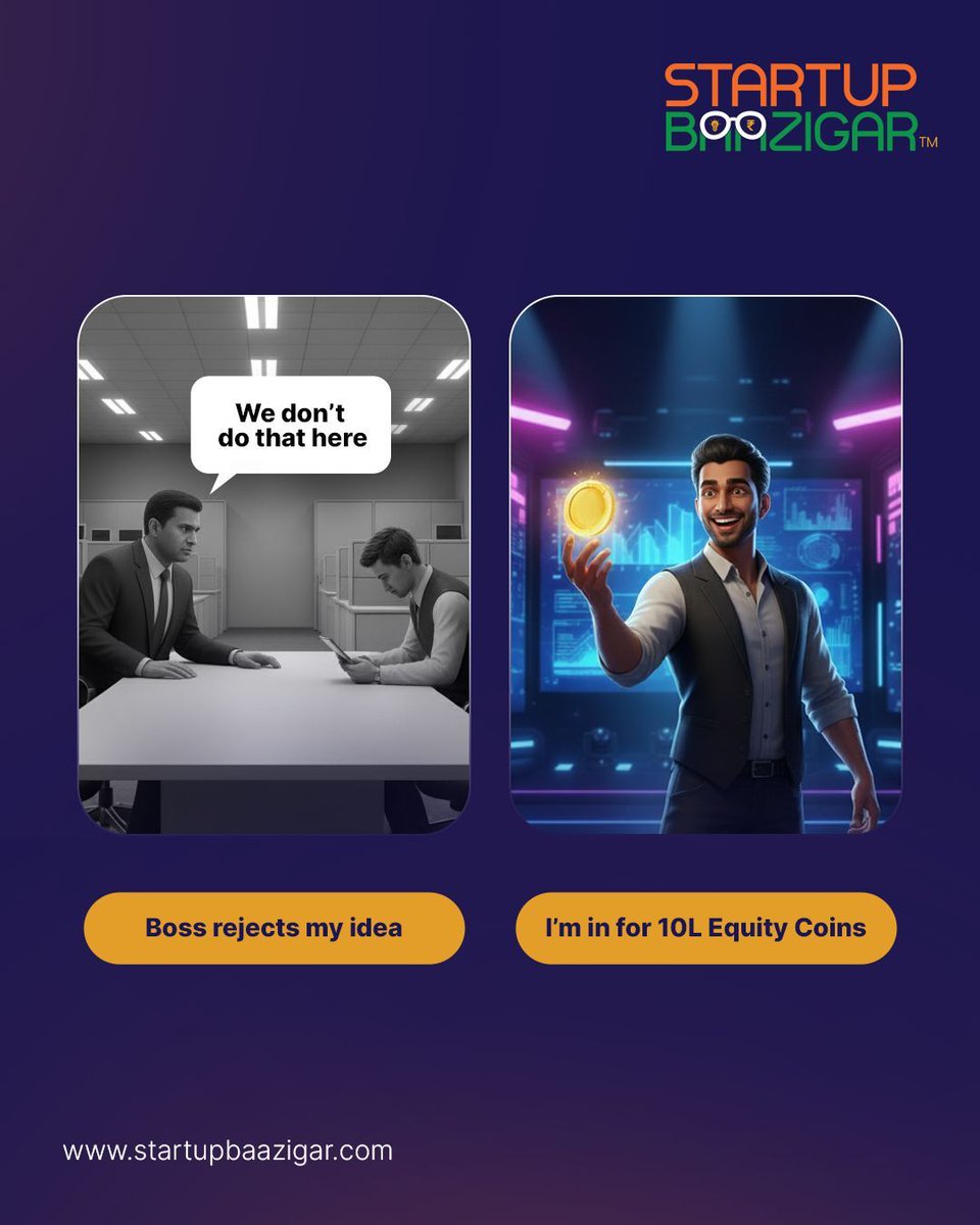 startupbaazigar's tweet photo. Your idea isn’t dead — it’s just waiting for the right stage 

#StartupBaazigar #Startupverse #BuildInIndia #BuildPlayWin #PlayWinRepeat #StartupMeme #Relatable https://t.co/atlKSKLrU7