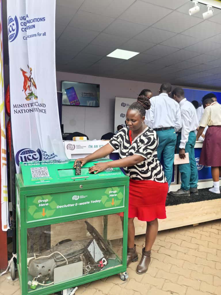GCIC_Tech's tweet image. .@UCC_Official  is showcasing its initiatives on digital safety and e-waste management. The citizens are learning about the dangers of unsafe e-waste disposal, the impact on health and the environment, and how proper recycling can turn waste into opportunity. 
#OpenGovUg