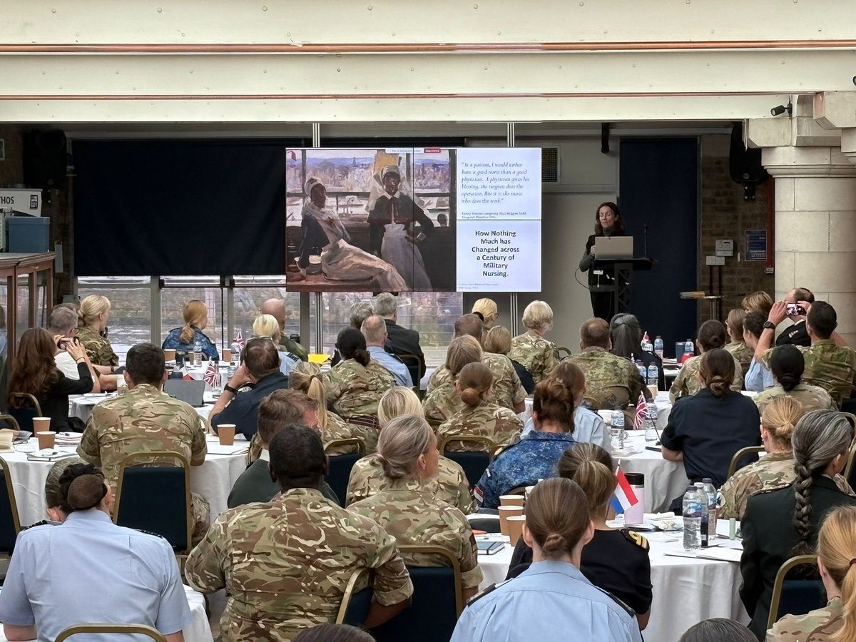 DMS_MilMed's tweet image. Proud to host Defence nurses from 12 nations from @NATO and the Five Eyes intelligence partnership, at an international military nursing conference in London @HMSPresidentRNR to share expertise and work together to deliver healthcare to our Armed Forces 🇺🇸🇨🇦🇩🇰🇫🇷🇩🇪🇦🇺🇳🇿🇳🇴🇳🇱🇸🇪🇭🇺🇬🇧