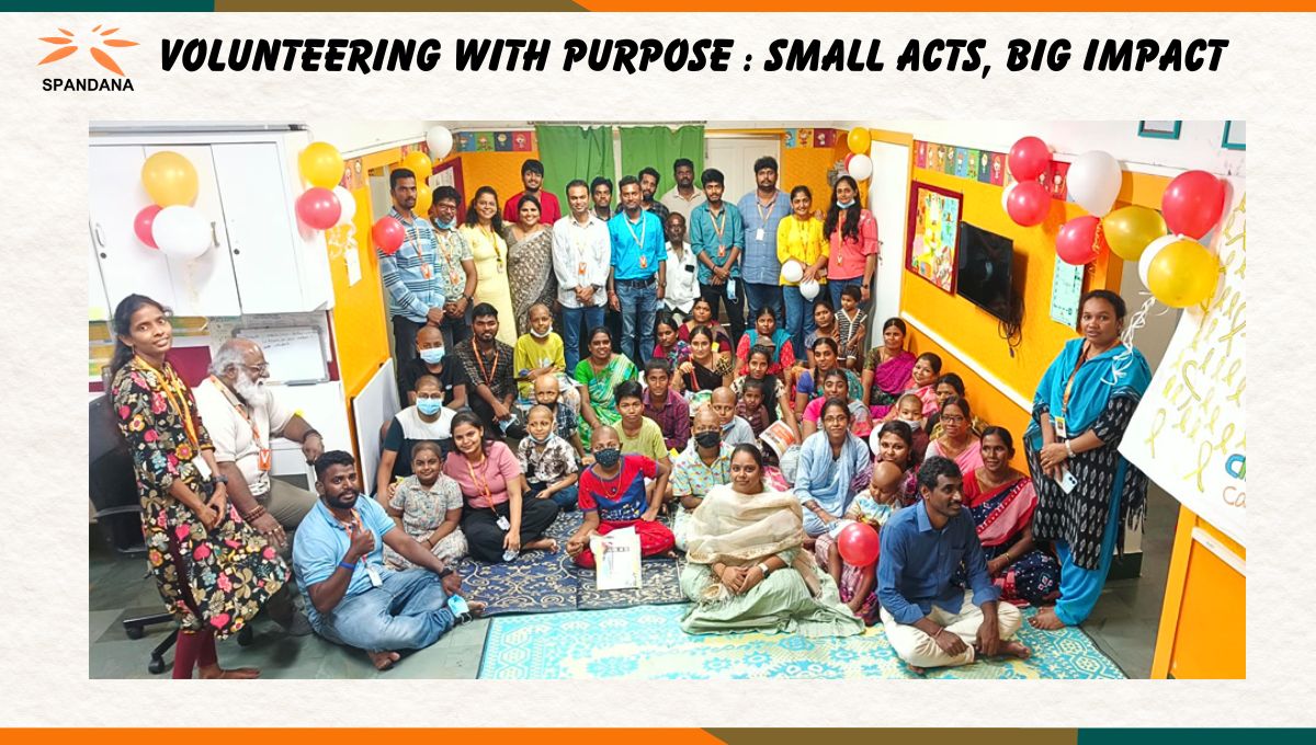SSphoorty's tweet photo. Volunteering with Purpose : Small Acts, Big Impact
Our employee volunteers last month came together to spread smiles at St. Jude Children’s Cancer Childcare Centre as part of hashtag#Childhood_Cancer Awareness drive. The day was filled with meaningful moments and heartfelt interactions.
Playing with colours in the creative drawing activity and storytelling sessions for children, created a warm, cheerful atmosphere for everyone.
Spandana employees also organized fun games for mothers, bringing laughter and nostalgia, along with interactive activities for parents brought moments of joy, helping them momentarily forget the daily struggles they face.
To further support the families, Spandana distributed Nutrition Kits and Stationery Sets, promoting health, learning and creativity.
Together, we can create moments of hope and happiness for those who need it most.
____________________________________________________________________________
Please follow these links to learn more about our company:
YouTube - https://t.co/gYPmPOLeXs
Twitter - https://t.co/AOMxk0XVZS
Facebook - https://t.co/gUbCPUWffm
Instagram - https://t.co/Q1qnSKjyyJ
____________________________________________________
#spandana #spandanasphoorty
#csr #childhoodcancer