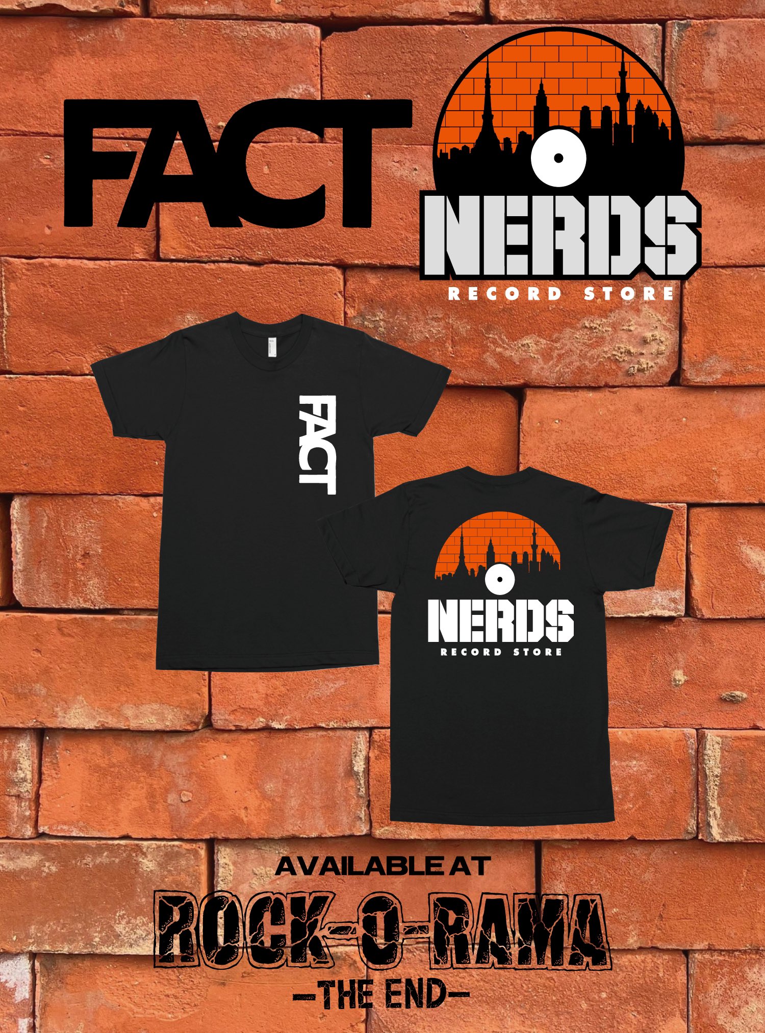 fact Tシャツ NERDS RECORD STORE コラボXXL オーラマ FACT on X: 
