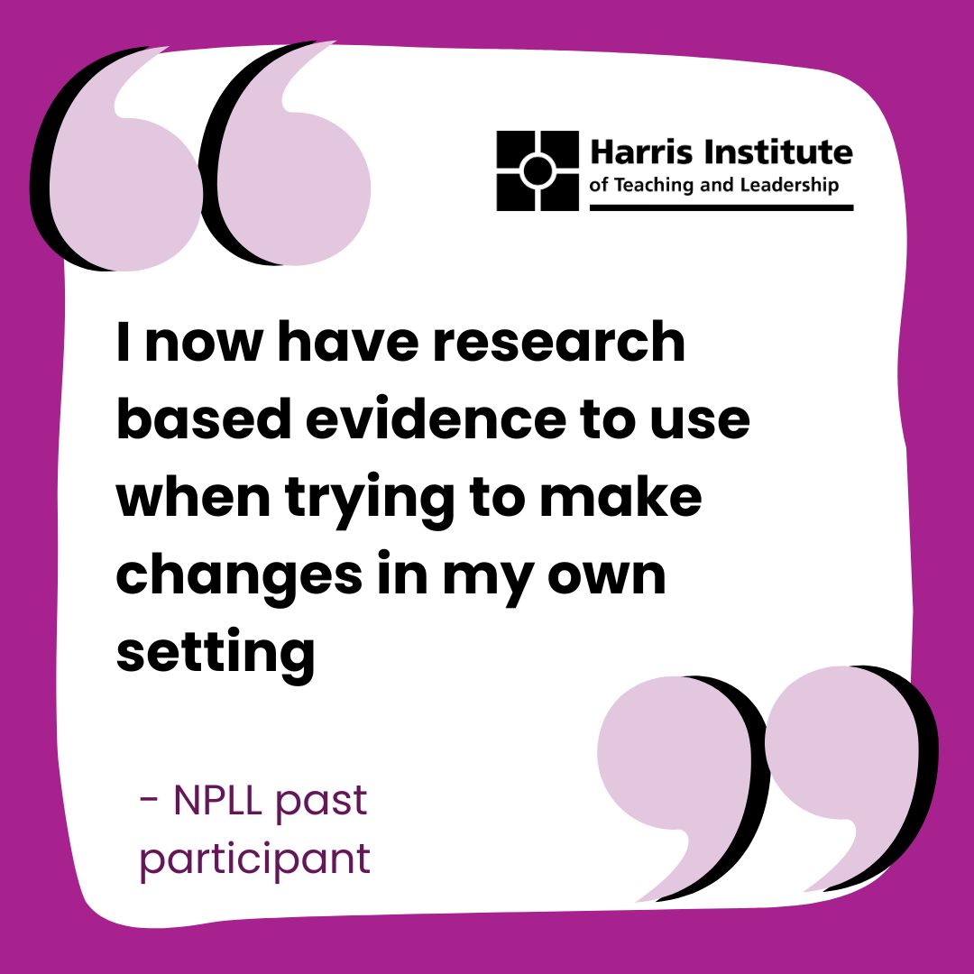 Research matters.

Our NPQLL programme gives leaders the evidence-based knowledge and tools to drive meaningful change with confidence.

✨ Applications are open — take the next step in your leadership journey.
👉 orlo.uk/0rdh5

#NPQLL #Leadership #SchoolImprovement